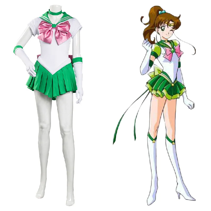 Sailor Moon Kino Makoto Halloween Carnival Suit Cosplay Costume Uniform Dress Outfits Tunic Top Casual