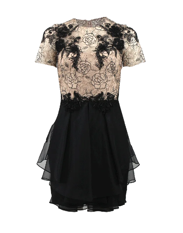 Rose Tattoo Lace Cocktail Dress Tunics Travel practical