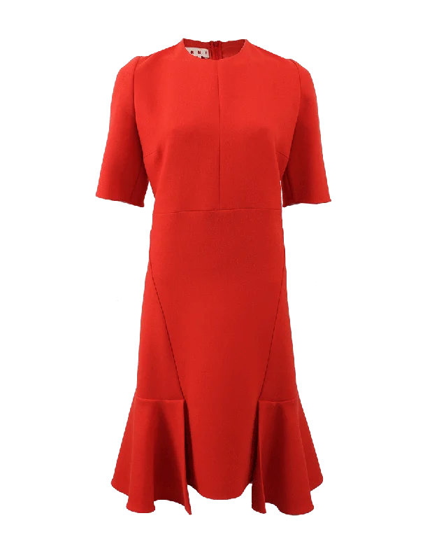 Flared Bottom Dress Tunics Lace romantic