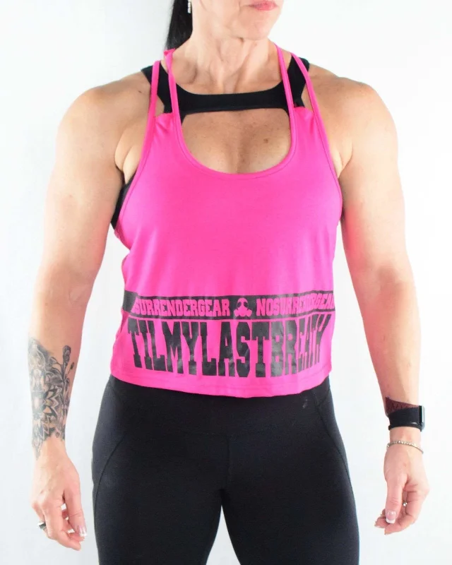 Ryder Tank | Pink open back tank