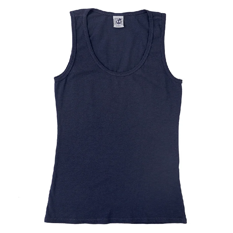 Peace Store Cotton Tank Top  - Dark Slate Blue neon tank top