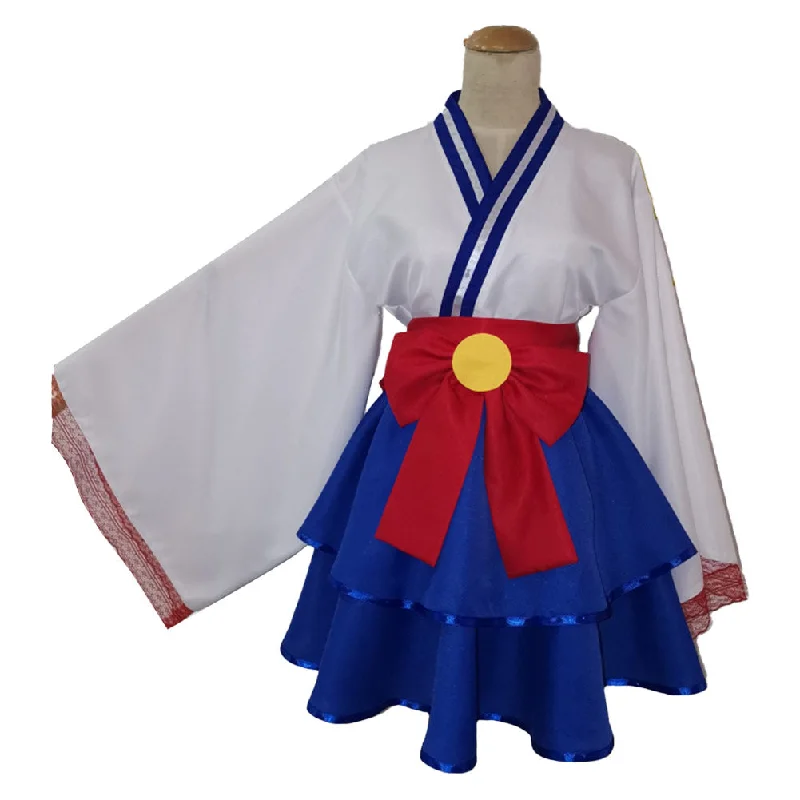 Sailor Moon Usagi Tsukino Women Blue Dress Cosplay Costume Outfits Halloween Carnival Suit Cowl Neckline Elegant