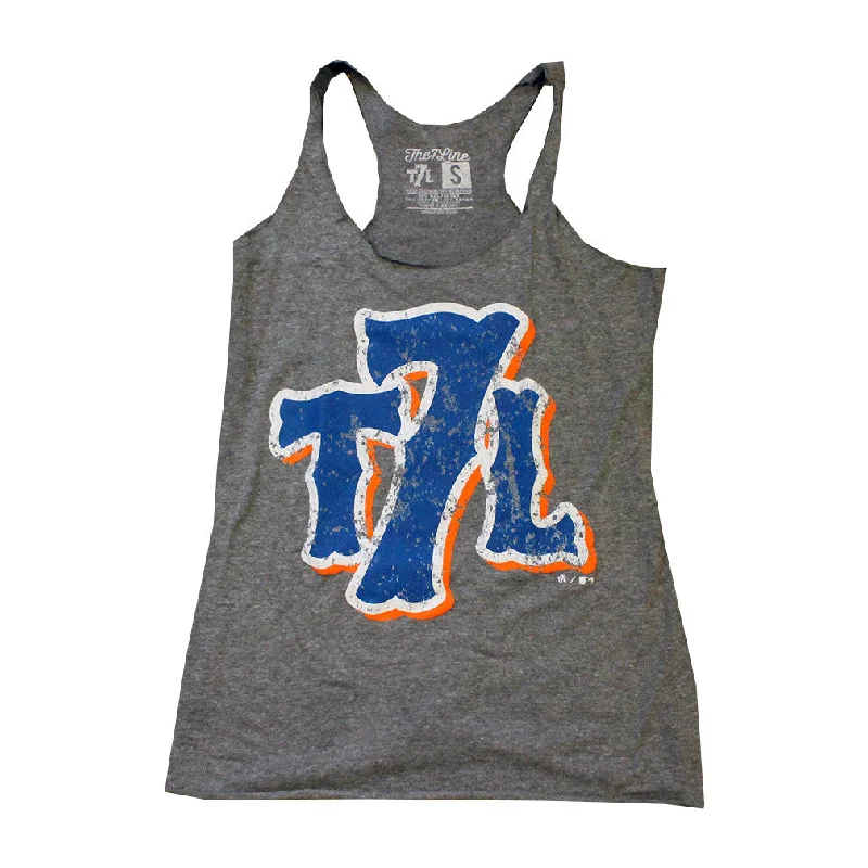 T7L Logo - Ladies Tank (TRI-BLEND) open back tank