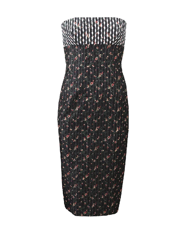 Strapless Corset Fitted Dress Tunics Silk luxurious