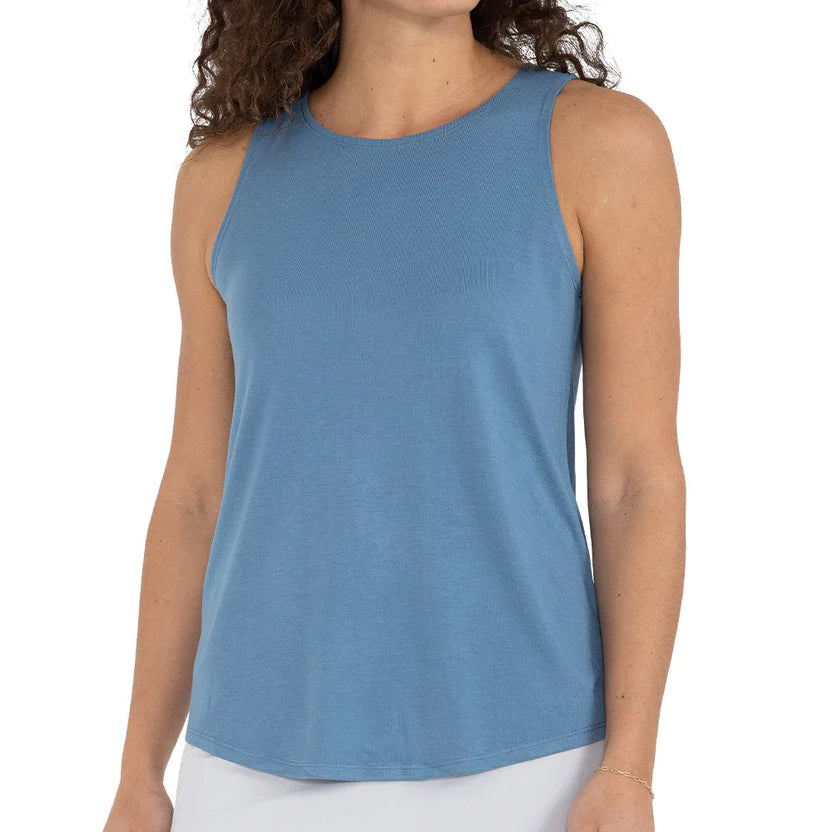 Women's Bamboo Highline Tank lace back tank