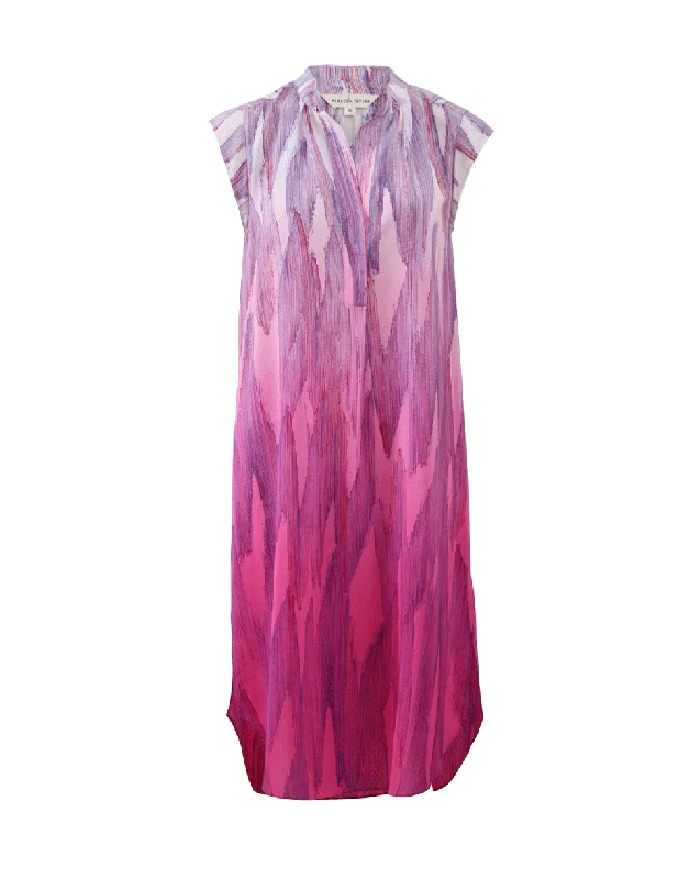 EKG Print Dress Pencil Office Professional