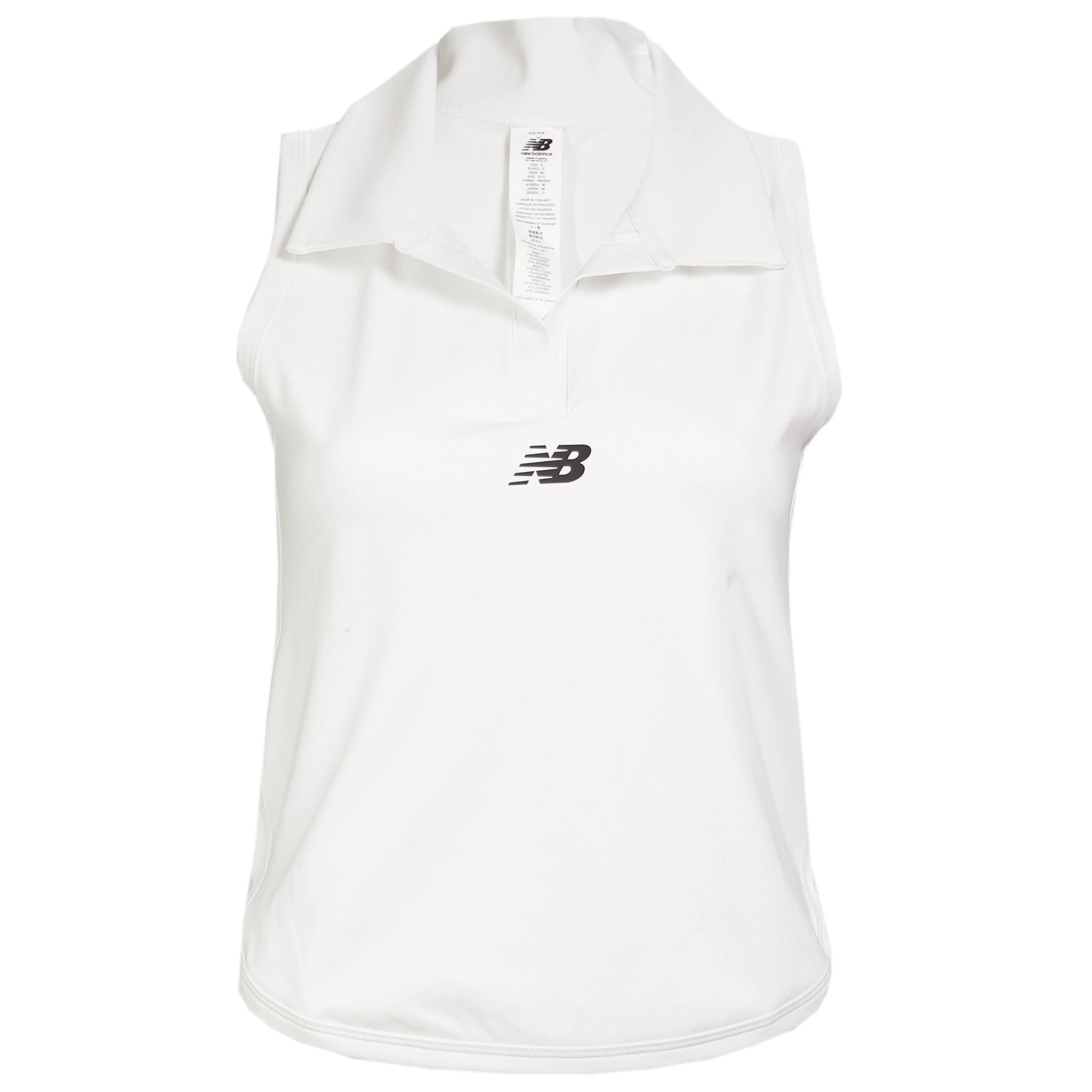 New Balance Women's Collared Tournament Tank WT41402-WT fitted tank top
