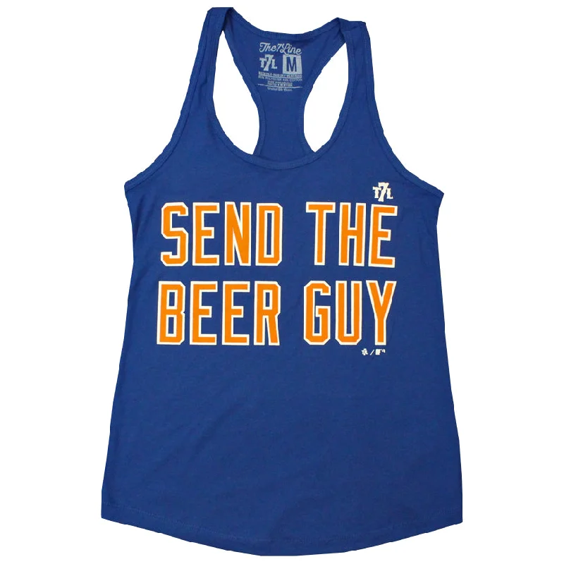 SEND THE BEER GUY ladies tank cutout tank top