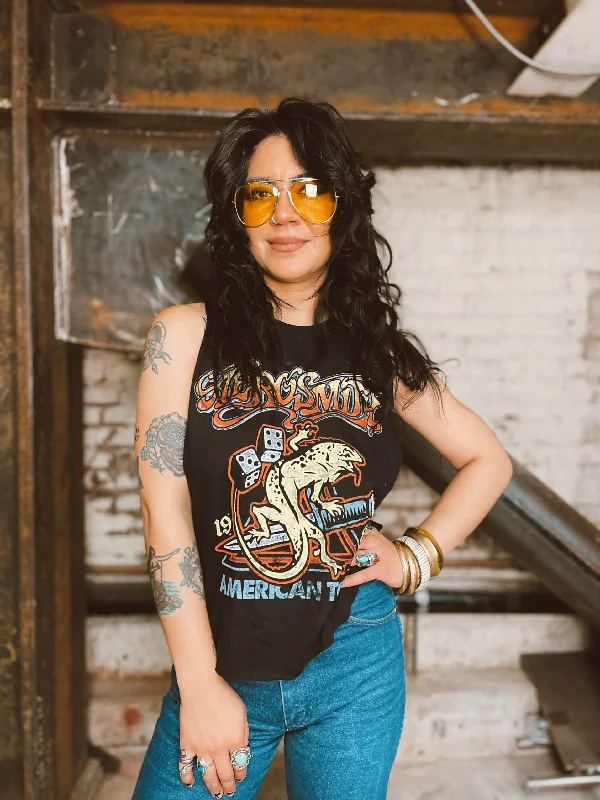 Chop Shop Aerosmith Muscle Tank cropped tank top