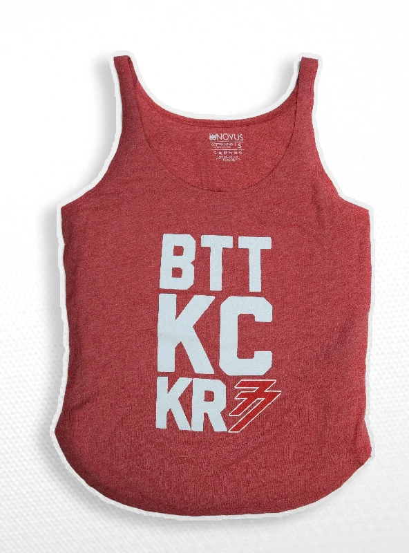 Butker Clothing Line RED BTTKCKR7 Women Tank by Novus tie dye tank