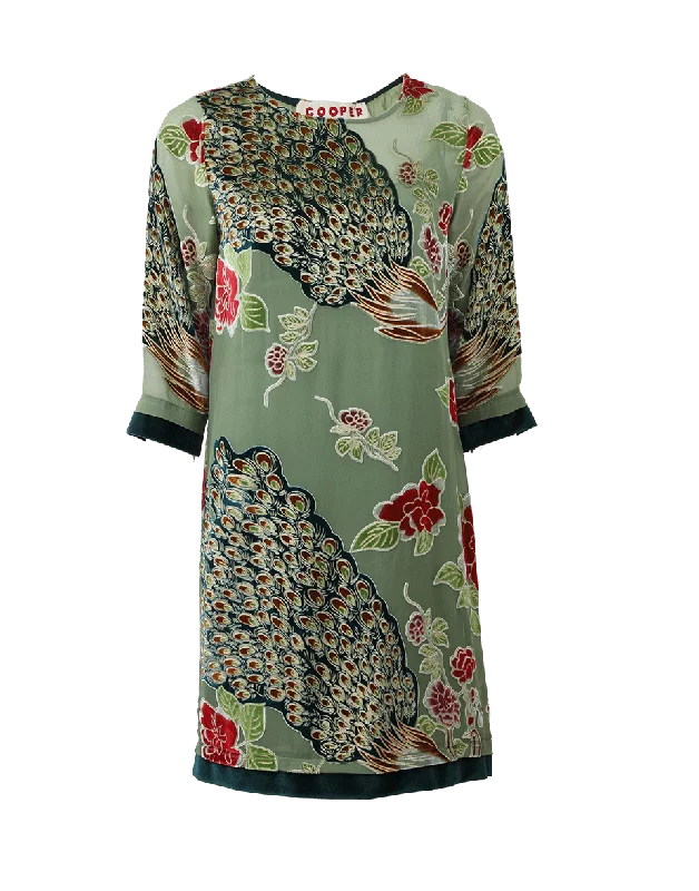 Peacock-A-Boo Dress Tunics Stylish elegant