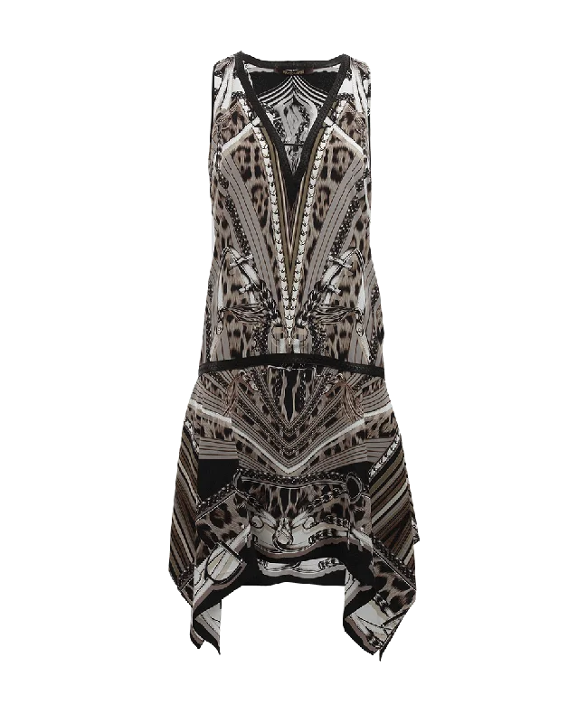 Printed Flowy Bottom Dress Tunics Stylish elegant