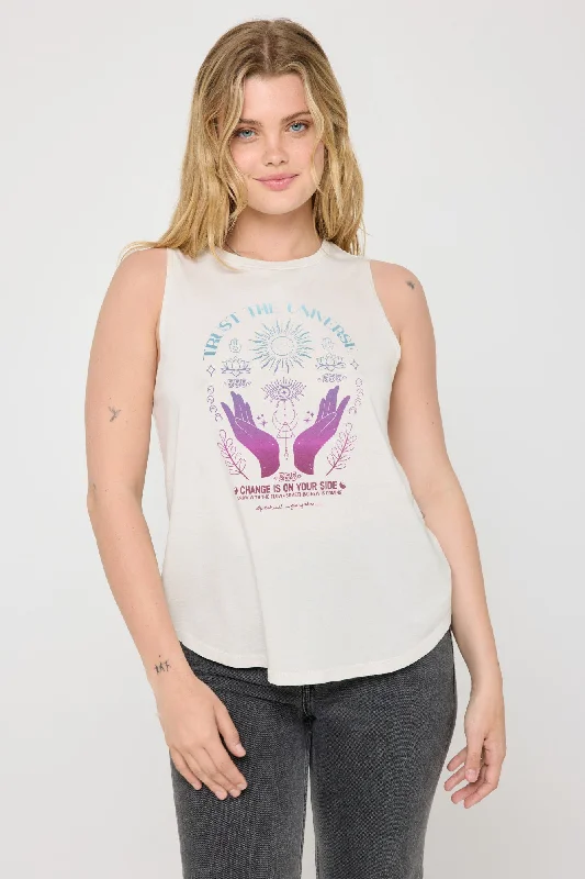 Spirit Of 555 Jade Tank grey tank top