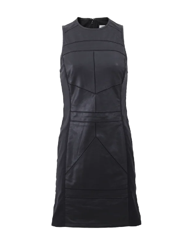 Madelyn B Leather Dress Tunics Silk luxurious
