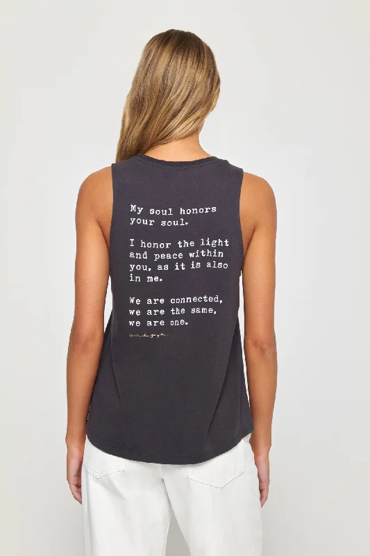 Namaste Jade Muscle Tank basic tank top