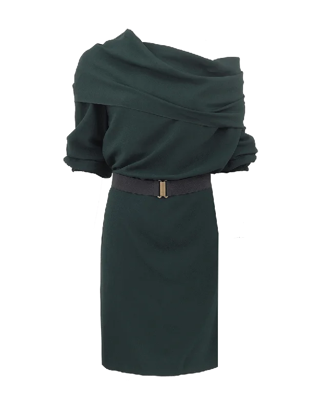 Asymmetric Belted Dress Tunics Practical durable