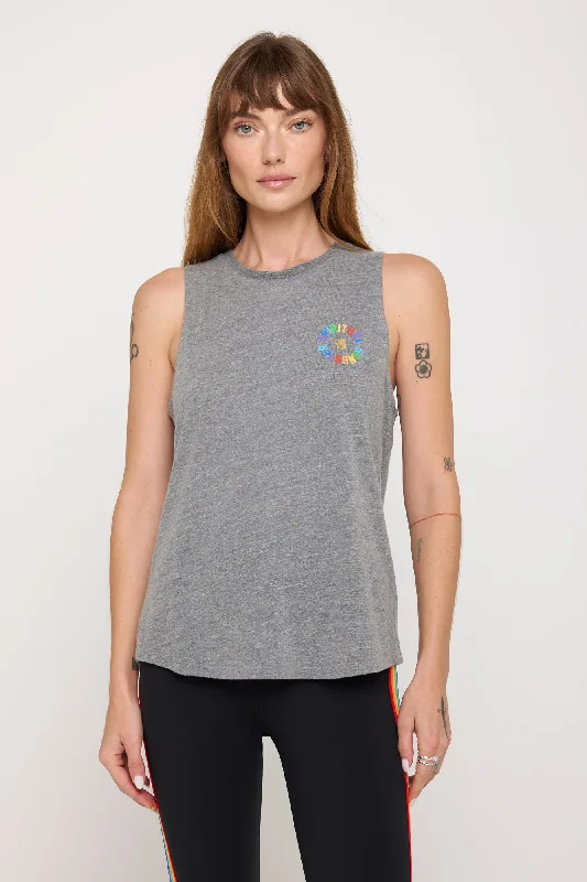 Rainbow Jade Tank lace back tank