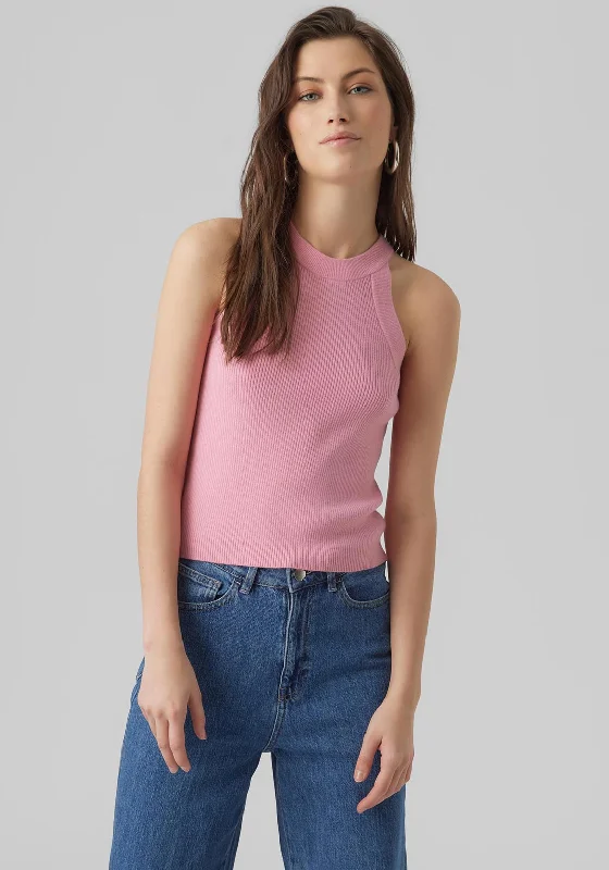 Vero Moda Ribbed Tank Top, Bonbon yoga tank top