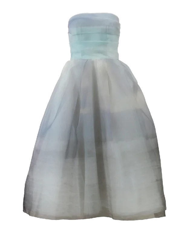 Luminous Sky Tea Length Dress Tunics Fleece cozy