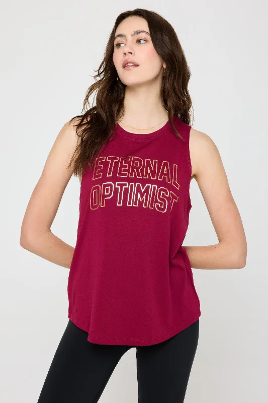 Spiritual Optimist Jade Tank beige tank top