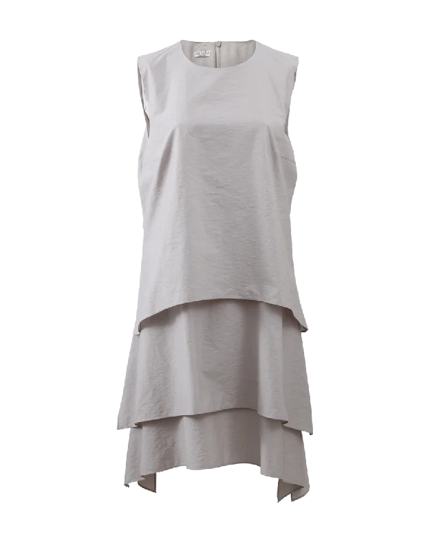 Layered Trapeze Dress Tunics Evening elegant