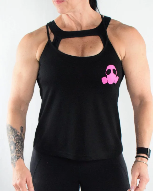 Ember Tank | Black cutout tank top