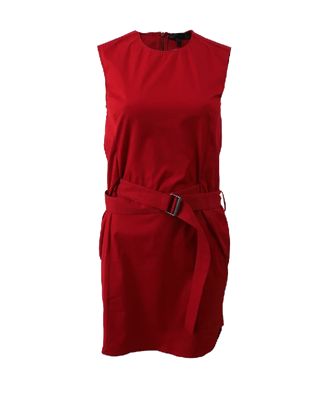 Hi-Low Cotton Dress Tunics Denim casual