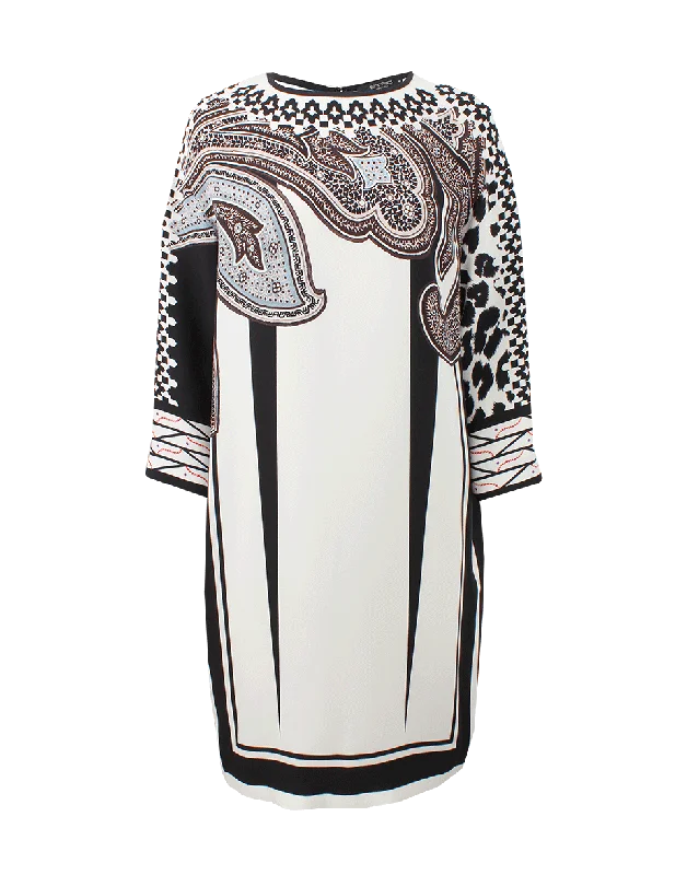 Loose Crewneck Dress Tunics Luxurious premium