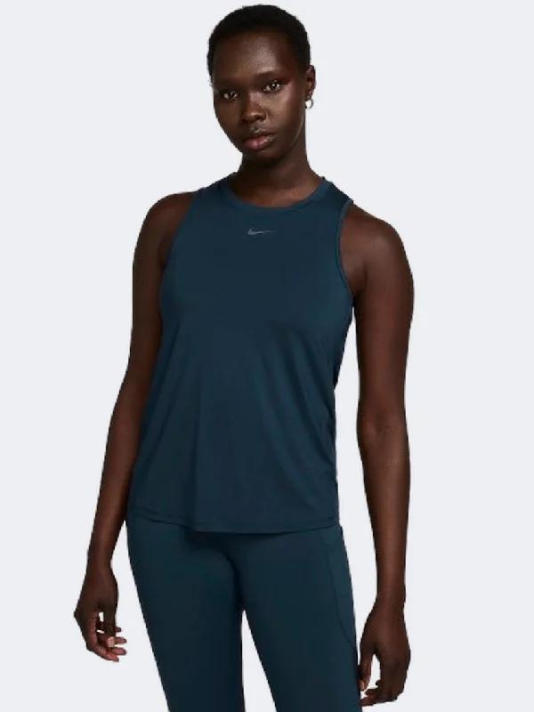 Nike One Classic Women Training Tank Navy/Black high neck tank