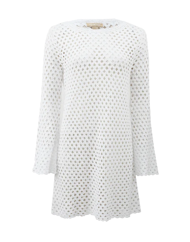 Crochet Shift Dress Tunics Versatile stylish