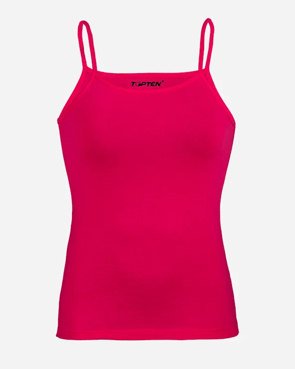 Top Ten  Women Lifestyle Tank Fuschia Md-02 strappy tank top