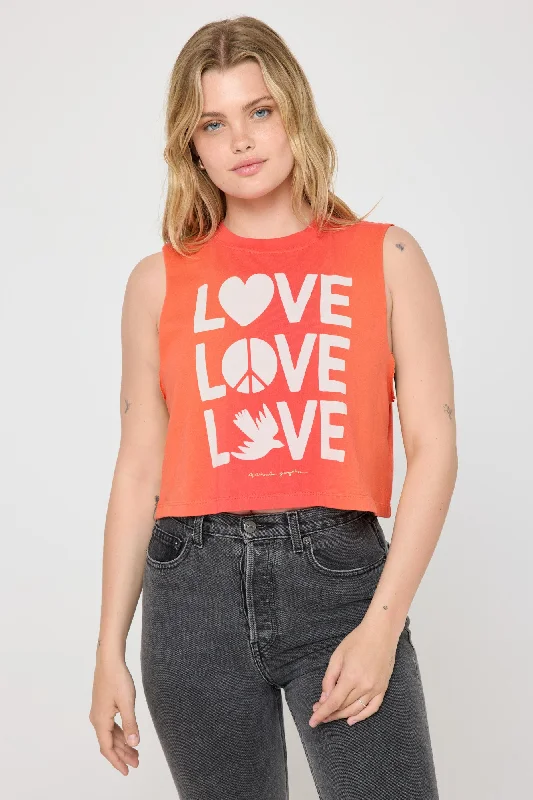 Love Shine Callie Crop Tank pastel tank top