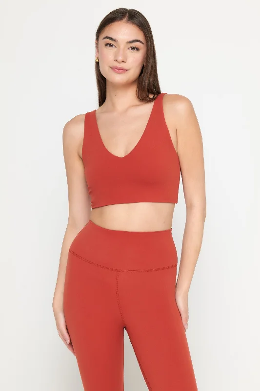 Harlow Crop Tank metallic tank top