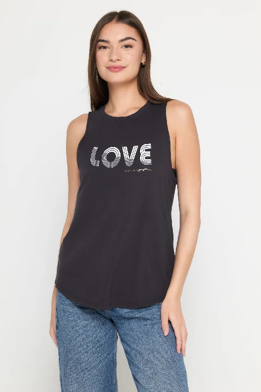 Love Lines Jade Muscle Tank modal blend tank