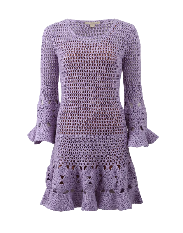Floral Hand-Crochet Dress Tunics Timeless classic