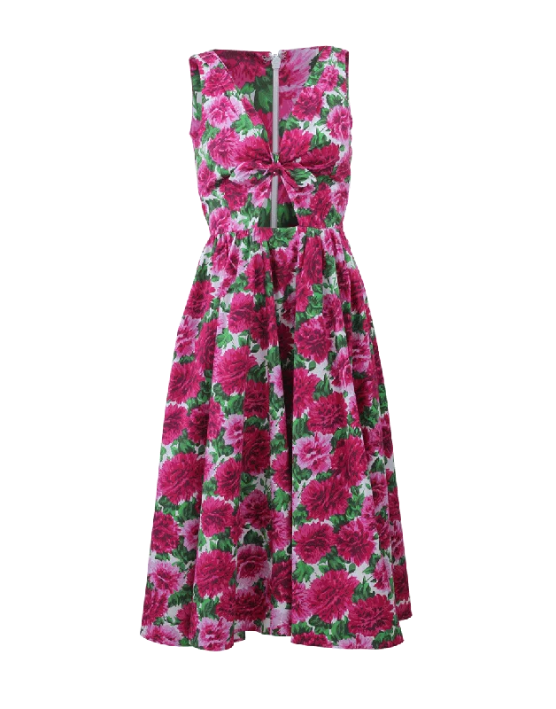 Tie Front Peony Dress Tunics Polka dots