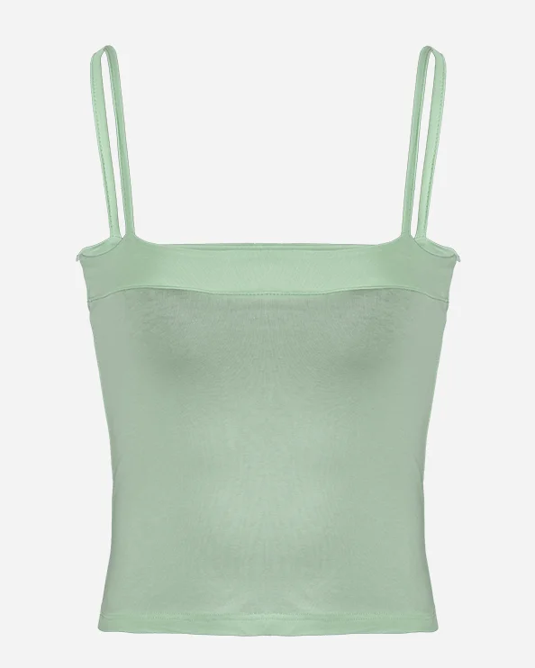 Top Ten  Women Lifestyle Tank Lime Md-01 lace tank top