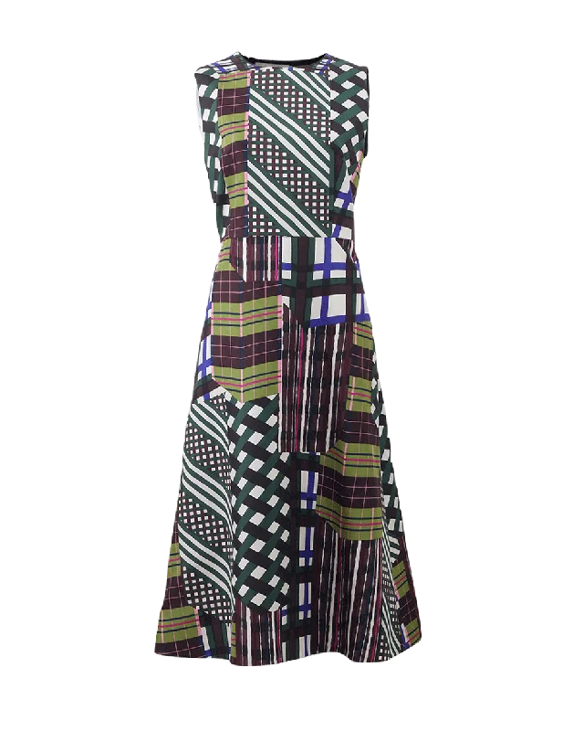Skyline Print Dress Tunics Velvet soft
