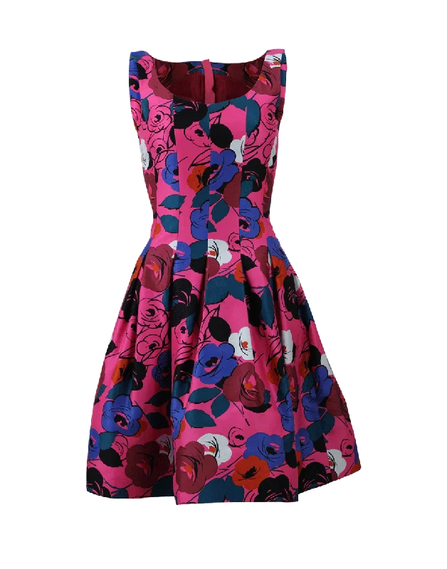 Pop Flower Dress Tunics Sophisticated sleek