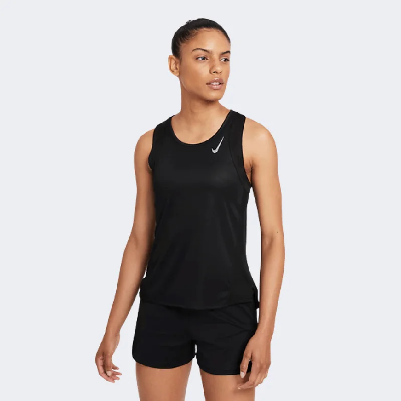 Nike Fast Df Women Running Tank Black high neck tank