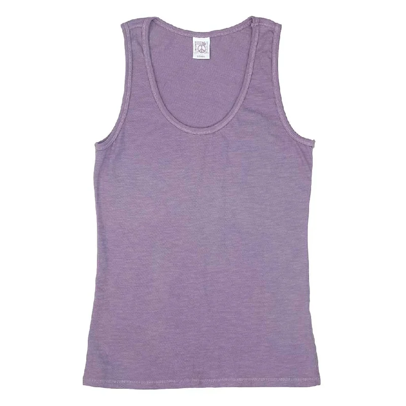 Peace Store Cotton Tank Top  - Soft Lavender playful tank top