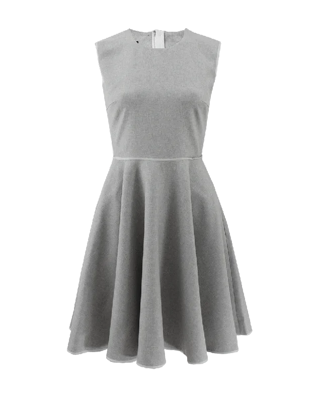 Flare Stretch Flannel Dress Tunics Versatile all-occasion