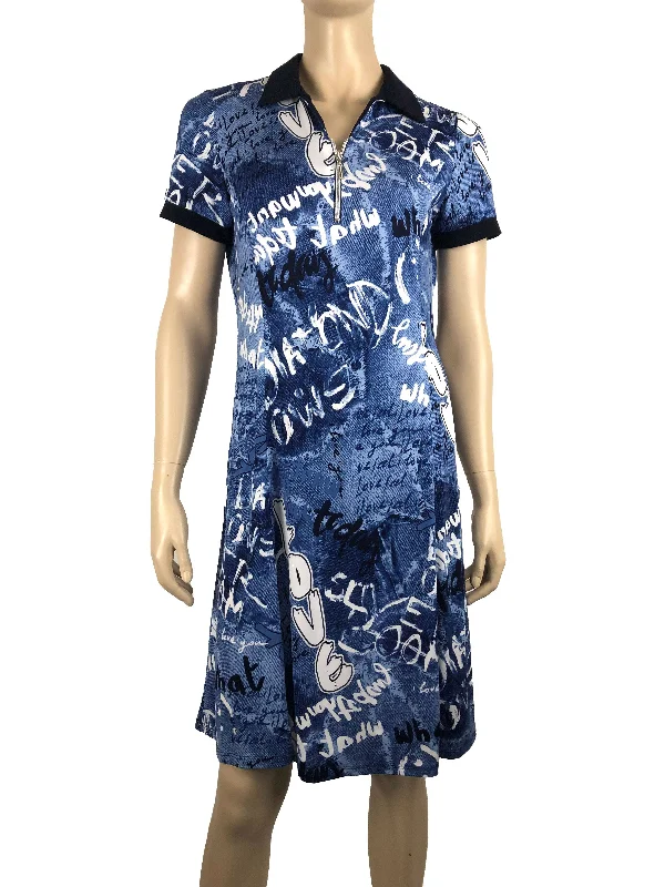 Women's Dress Denim Print XXLarge Size Quality Stretch Fabric Comfort Fit Made in Canada Yvonne Marie Boutiques Tunics Occasion special Women's Dress Denim Print XXLarge Size Quality Stretch Fabric Comfort Fit Made in Canada Yvonne Marie Boutiques Tunics Occasion special