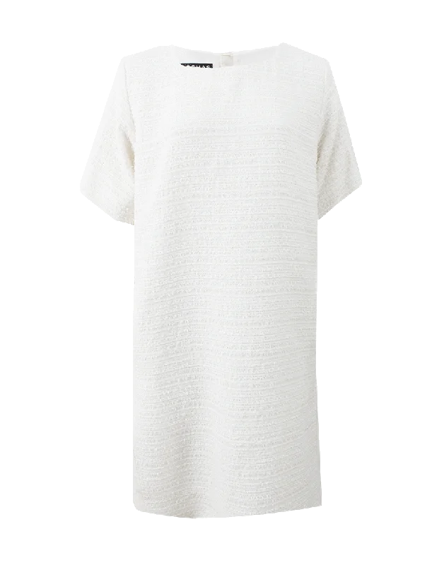 Tweed Shift Dress Tunics Summer linen