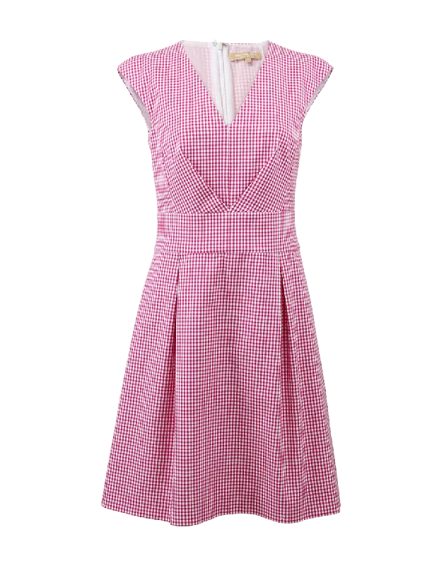 Jackie Gingham Dress empire Waist empire