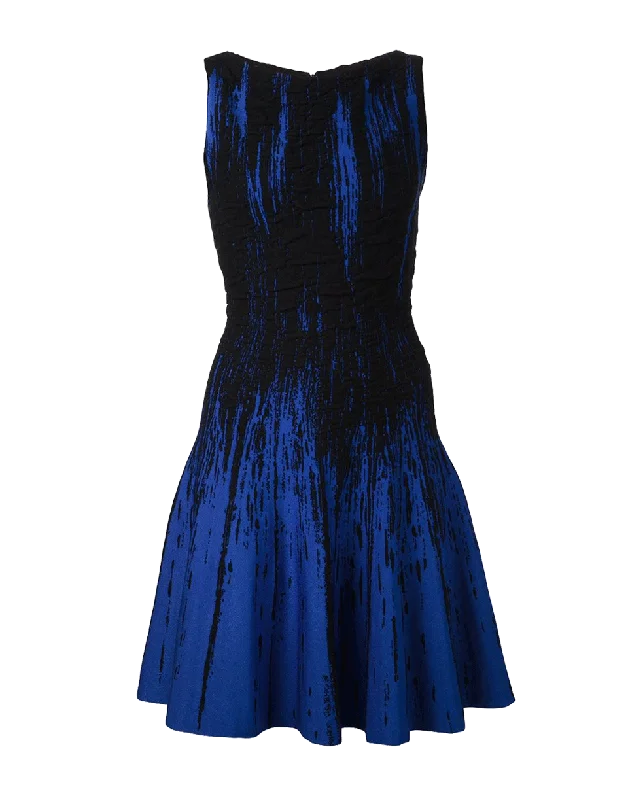 Bateau Neck Flounce Bottom Dress Tunics Sale discount