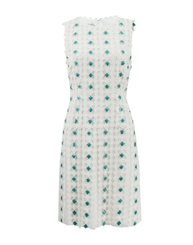 Jewel Neck Paillette Dress Tunics Stylish elegant