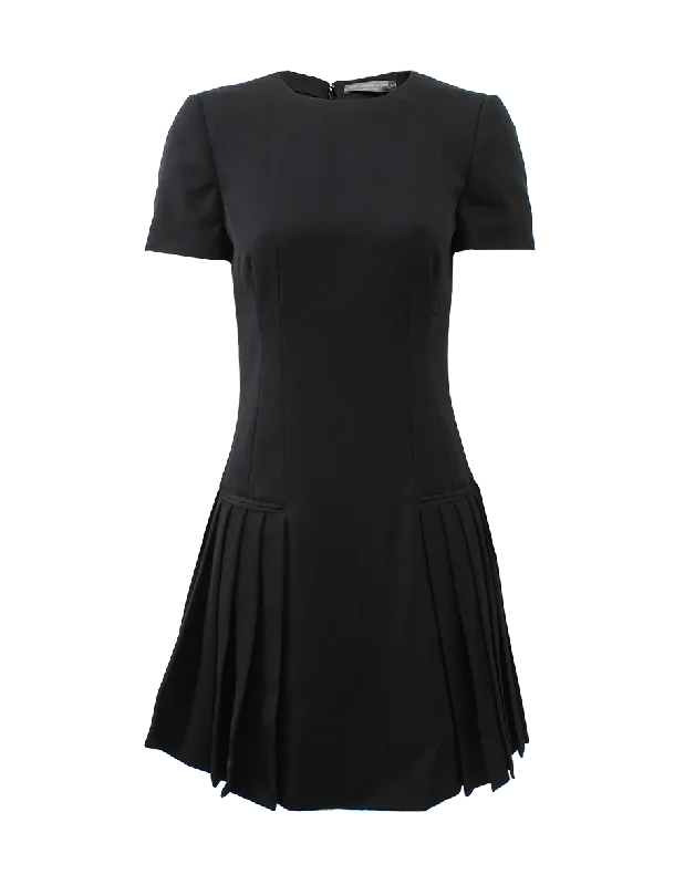 Button Pleat Dress Tunics Timeless classic