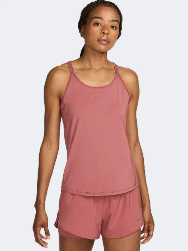 Nike One Classic Strappy Women Training Tank Canyon Pink/Black low neck tank