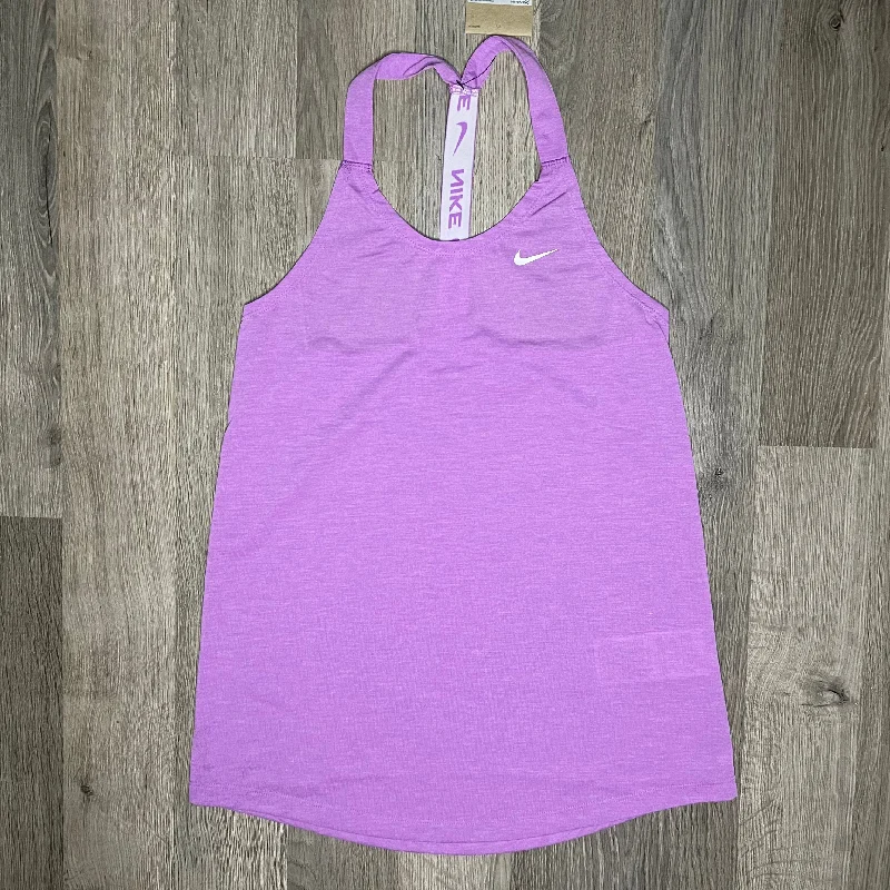 Nike Elastika Tank Top Purple solid color tank